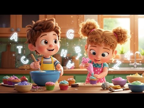 Learn A to Z with Cooking in the Kitchen | Fun Educational Alphabet Nursery Rhyme for Kids