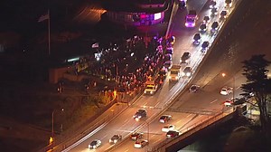 #BREAKING At least 1 CHP officer injured after car crash near anti-vaccine mandate rally at Golden Gate Bridge. Latest here: https://abc7ne.ws/3Dg2HoM | ABC7 News