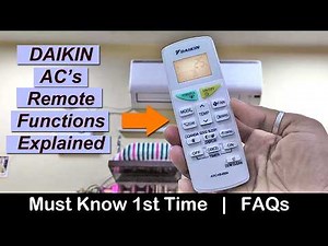 Daikin AC Remote Guide 𝐀𝐆𝐀𝐈𝐍 | How to Use Daikin AC Remote ? | Know Your Daikin AC Remote