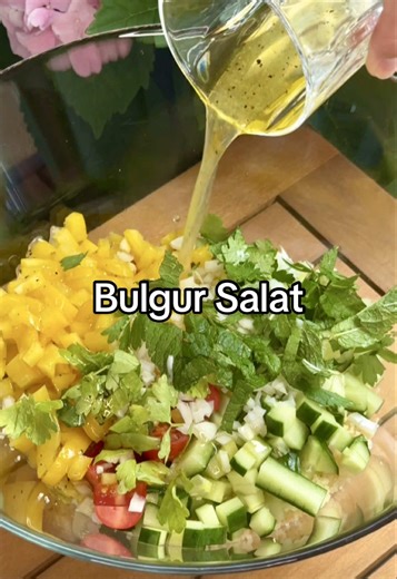 Refreshing Bulgur Salad with Fresh Mint from Our Balcony