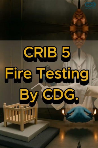CRIB 5 Testing: Is your upholstered furniture ready for UK fire safety compliance? 🔥🪑 #shorts