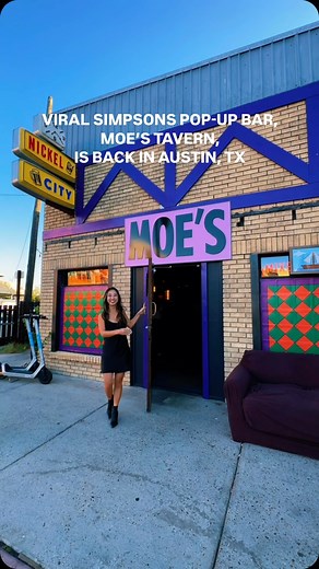 KOKO | AUSTIN TEXAS INFLUENCER | 🍻 MOE’S TAVERN POP-UP from the SIMPSONS is back in Austin! This is the coolest Simpsons Bar experience - Moe’s Tavern pop-up at... | Instagram