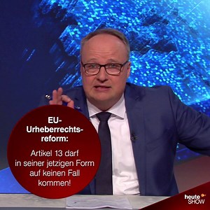 Artikel 13 – erklärt mit Memes! (Solange es noch geht.) Die ganze heute-show in der Mediathek: ly.zdf.de/ash/ | ZDF heute-show