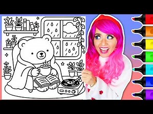Coloring My Cozy Critters Coloring Book | Ollie's Book Nook 🐻📖 | Ohuhu Art Markers