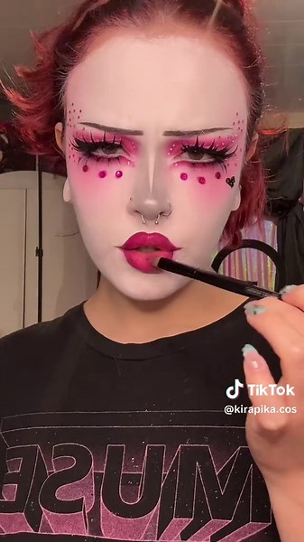 drag angel makeuppp #hazbinhotel #hazbinhotelcosplay #angeldust #angeldustcosplay