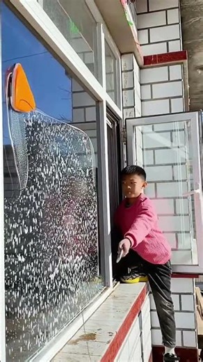 Window Cleaning in 2050 - Double Side Magnetic Window Cleaner Brush Tool📌