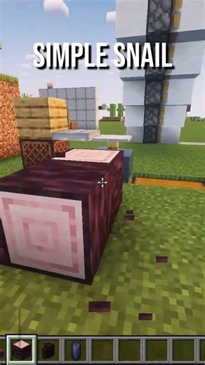 Simple Snail Build in Minecraft 🐌 #shorts