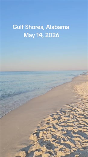 Gulf Shores, Alabama 5-14-26 63 degrees and absolutely gorgeous this morning. Warming up to 85 degrees with a UV index high of 11. #gulfshores #alabamabeaches #gulfshoresalabama #gulfcoast #alabamagulfcoast