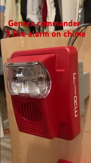 Gentex commander 3 fire alarm on chime#firealarm#pullstation