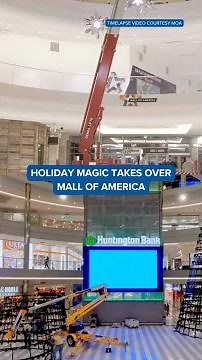 Mall of America unveils dazzling seasonal displays with 44-foot trees and thousands of lights