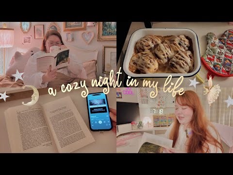 a whimsical & cozy fall night in 🍂🕯️ knitting a sweater, making soup, & reading a gothic classic