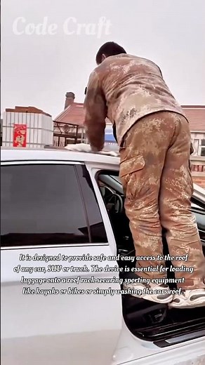 Instant Car Step for Easy Roof Access