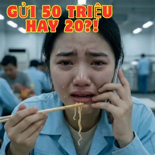 Đang ăn mì thì mẹ gọi: Gửi 50 triệu hay 20?!