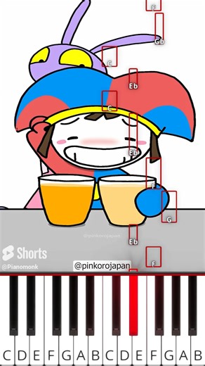 34K views · 159 reactions | JAX POMNI kindness warmed my heartPomni x Jax Friendship (@pinkorojapan) Octave Piano Tutorial | Kool Studio | Facebook