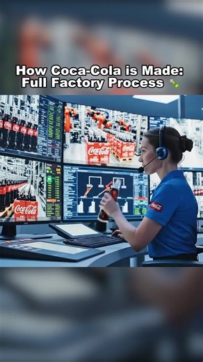 How Coca-Cola is Made: Full Factory Process 🍾 #CocaColaFactory #SoftDrinkProduction #BeverageAutomation #IndustrialProcess #FactoryFlow
