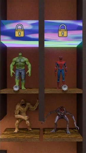 Hulk vs Spider-Man: Who Escapes the Monster Cave First? 😱👹