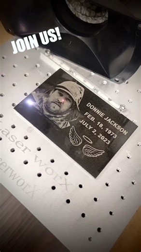 Discover the power of fiber laser for granite engraving! 🌟 Most people think CO2 lasers are a must, but with the right setup, your fiber laser can deliver stunning results on granite memorial tiles. Watch to see the results! 🪶📸 #LaserEngraving #FiberLaser #GraniteEngraving #MemorialEngraving #LaserArt #EngravingTips #CreativeEngraving #LaserCrafts