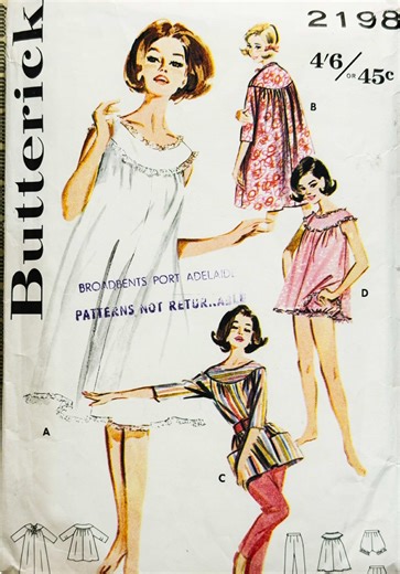 Sleepwear 😍. I did not realise how many sleepwear patterns I had until pulling them out, hence why I had to make a reel instead of just a post. There’s something super special about them. The effortless elegance, the pretty fabrics, the feminine cuts. Comfort and timeless style. #vintagesewing #vintagepatterns #simplicitypatterns #weigels #homejournalpatterns@Simplicity McCall's UK