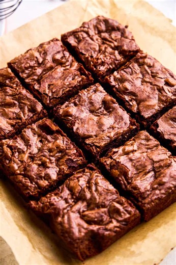 These brownies are fudgy, chewy, and loaded with deep chocolate flavor—no dry edges, no weird ingredients, just the only brownie recipe you’ll ever need. https://thestayathomechef.com/brownie-recipe/ | The Stay At Home Chef