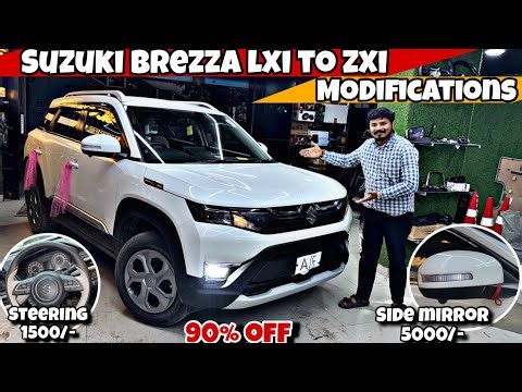 Brezza LXI Modifications With Price ✅ Brezza Base Model Modified with Price ✅ Brezza base to top