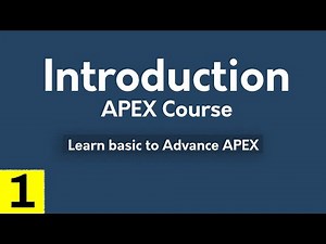 APEX Tutorial 1 : Introduction of APEX Course | Oracle APEX