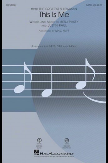 This Is Me (from The Greatest Showman) Accompaniment Track - arr. Mac Huff (preview) #choraltracks