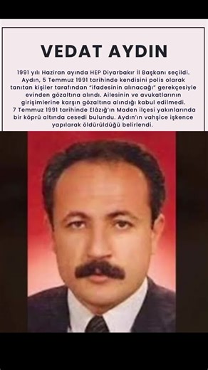 Vedat Aydın: Kürtçe Konuşmanın Bedeli ve Cinayeti