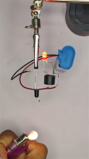 Eby Ks on Instagram: "Fire detected 🚨 Simple IR flame sensor alarm using BC547 🔥 No Arduino. No code. Just pure electronics ⚡ Follow for daily electronics experiments 🔧📲 #electronics #electronicsproject #arduinoprojects #engineeringlife #techreels"