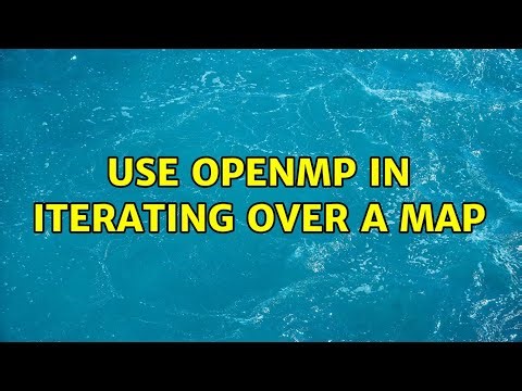 use openmp in iterating over a map (4 Solutions!!)
