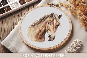 Modern Horse Cross Stitch Pattern (PDF) | Easy to Follow | Pattern Keeper Friendly - Etsy UK