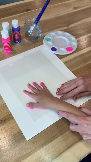 DIY Handprint Keychains for Mother's Day