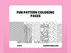 Fun Pattern Coloring Pages ( DIGITAL) - Etsy