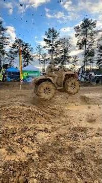 Amy Kersey fullsending that CanAm Outlander into the women’s bounty hole! #canam #atv #bountyhole