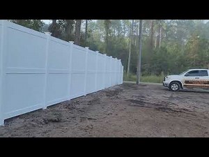300ft long, 8ft. Tall, White Vinyl Privacy Fence