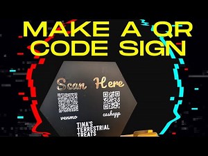 Make a QR CODE sign! Perfect for craft shows!