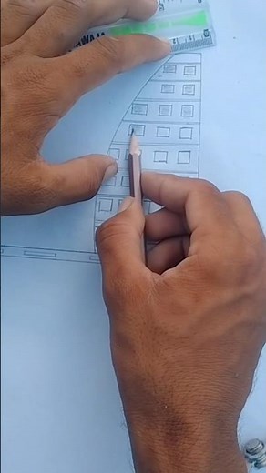how to draw big building | tutorial drawing for beginner