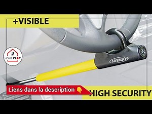 Canne Antivol Voiture Volant et Pédale Universelle ARTAGO