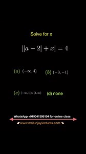 2.7K views · 19 reactions | Modules based problem #math #boardexams #mritunjaylectures #modulus #modules #class11th | Mritunjay Lectures | Facebook