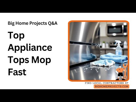 Appliance-Top Microfiber Mopping Technique Essentials