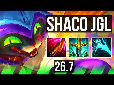 SHACO vs LEE SIN (JGL) | Good KDA: 18/1/4 | KR Grandmaster | 26.7