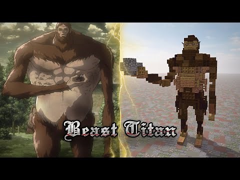 How to Build The Beast Titan 1:1 Scale in Minecraft (Attack on Titan)