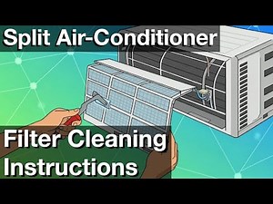 Filter cleaning split air conditioner TCL - How to instructions easy