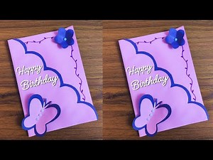Birthday Card Making | DIY Birthday Card (Very Easy)