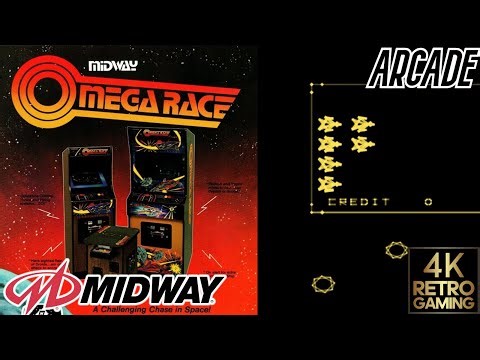 Omega Race Arcade ( Midway 1981 ) 4k Gameplay