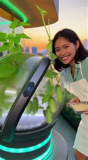 .Growing veggies just got an upgrade! 🌿✨ Wait for the crunch