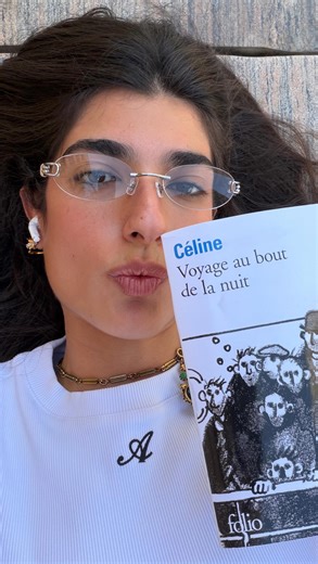 Romy Nassar on Instagram: "My Jan read was this classic Voyage Au bout De La nuit by Céline, relevant to what’s happening in the world today, we witness horrors yet we cannot change anything 🗣️ #RomyReads Note: Had to speed it up 🤪ty for your patience"