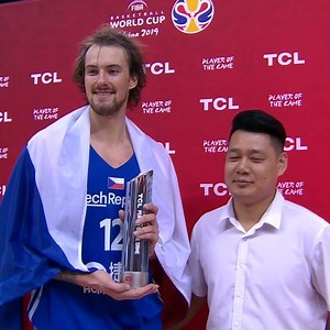 📊 Ondrej Balvín's double-double (17 PTS. & 11 REBS.) in Český basketbal 🇨🇿's classifying win made him the TCL Player of the Game from #TURCZE! #BornToLead | FIBA Basketball World Cup