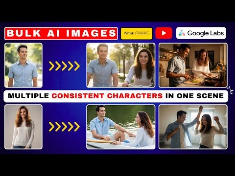 How to Generate Multiple Consistent Characters? Google Whisk Ai | Consistent Character | Bulk Images