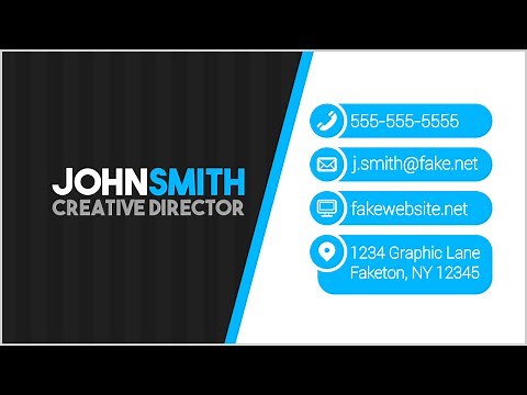 Modern Business Card Design in Inkscape