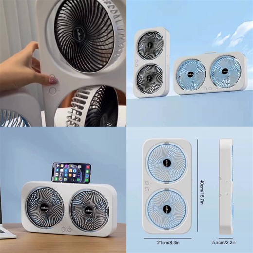 19 reactions · 7 comments | 略Ventilador portátil doble Cabezal 略 ✅...